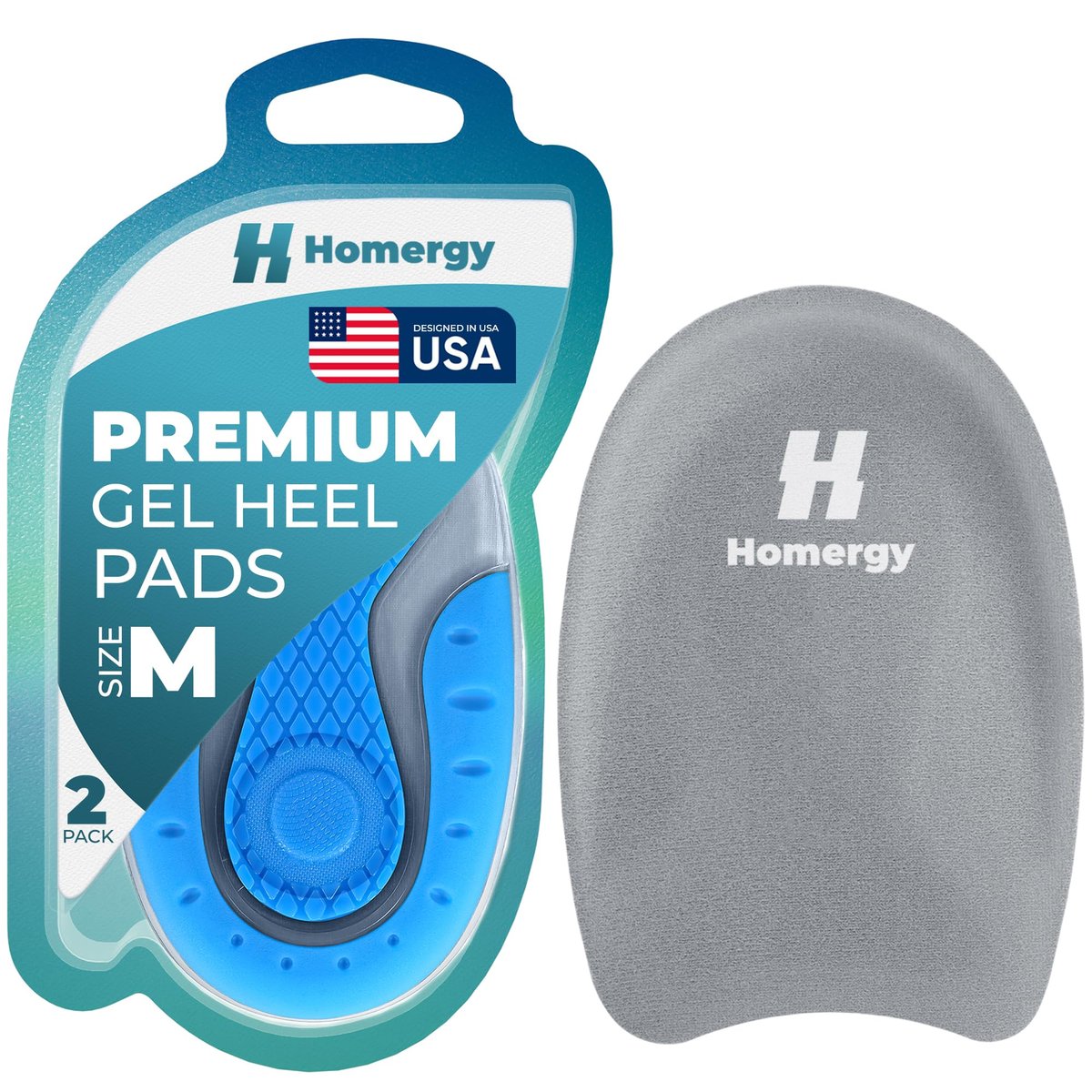 Orthopädische Fersenkissen, 2er-Pack, gegen Fersenschmerzen, Plantarfasziitis, Fersensporn, Schmerzlinderung bei wunden oder gequetschten Füßen, Fußstütze, Komfortpolster Einlagen für Damen/Herren