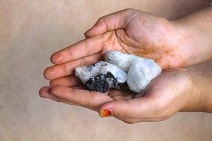 Große 1,25-2,0" Natürliche Regenbogen-Mondstein Rohkristalle für Meditation, Chakra, Reiki, Kristallgitter, Energiearbeit, Drahtwickeln & Spirituelle Wohnkultur