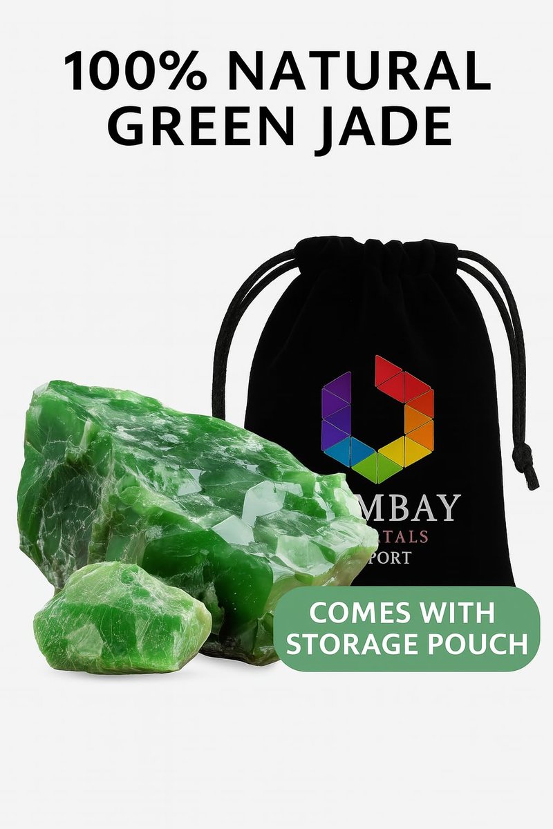Große 1,25-2,0" Natürliche Grüne Jade Rohkristalle Steine für Meditation, Chakra, Reiki, Kristallgitter, Energiearbeit, Drahtwickeln und Spirituelle Wohnkultur