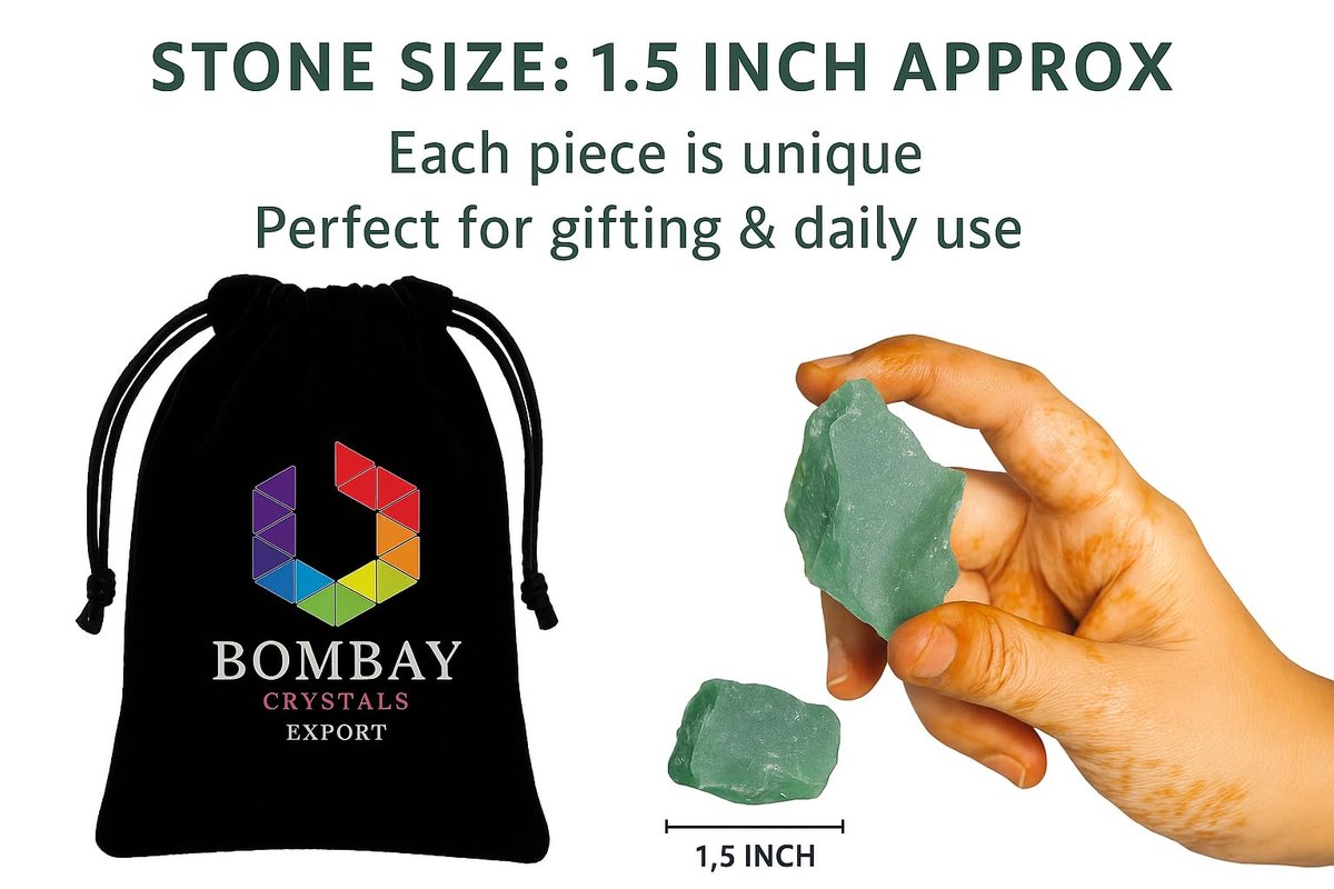 Große 1,25-2,0" Natürliche Grüne Jade Rohkristalle Steine für Meditation, Chakra, Reiki, Kristallgitter, Energiearbeit, Drahtwickeln und Spirituelle Wohnkultur