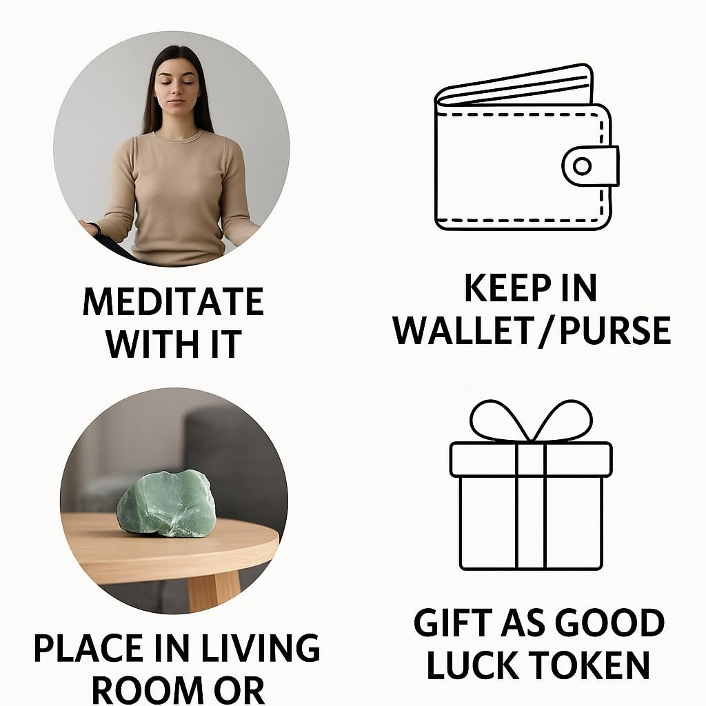 Große 1,25-2,0" Natürliche Grüne Jade Rohkristalle Steine für Meditation, Chakra, Reiki, Kristallgitter, Energiearbeit, Drahtwickeln und Spirituelle Wohnkultur