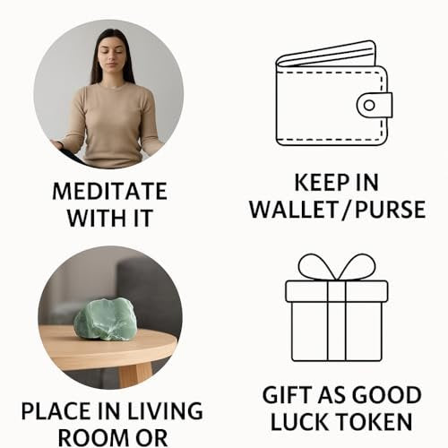 Große 1,25-2,0" Natürliche Grüne Jade Rohkristalle Steine für Meditation, Chakra, Reiki, Kristallgitter, Energiearbeit, Drahtwickeln und Spirituelle Wohnkultur