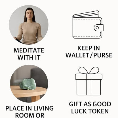 Große 1,25-2,0" Natürliche Grüne Jade Rohkristalle Steine für Meditation, Chakra, Reiki, Kristallgitter, Energiearbeit, Drahtwickeln und Spirituelle Wohnkultur