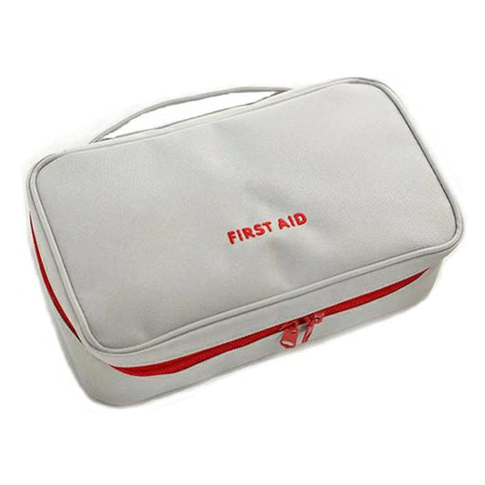 PenyaZo Erste-Hilfe-Tasche - Leere Erste-Hilfe-Kit-Tasche für Zuhause, Outdoor, Reisen, Camping, Wandern, Mini Aufbewahrungstasche (Grau)