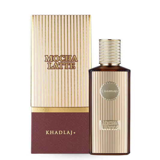 Khadlaj Mocha Latte – Gourmand, würzig, süß, warm – Extrait de Parfum Spray für Unisex, 3,4 Unzen / 100 ml