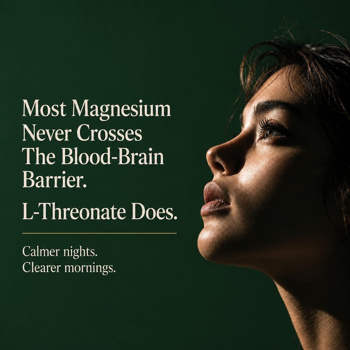 Magnesium L-Threonat mit Apigenin, Baldrianwurzel & L-Theanin – Schlaf- und Gehirnergänzung ohne Melatonin – klinisch untersuchte 7-Inhaltsstoff-Formel – Gedächtnis & Fokus – 60 Kapseln