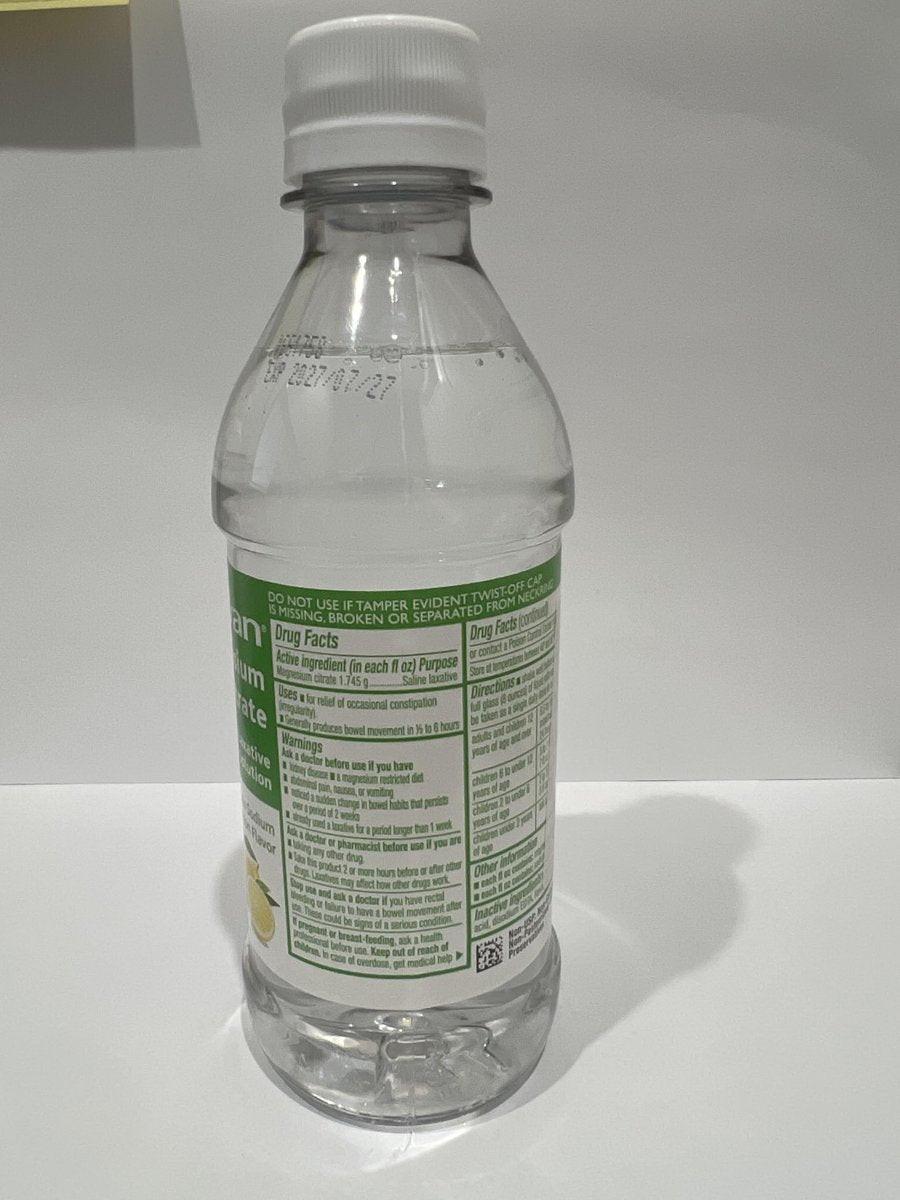 MedRite Magnesiumcitrat, orale Lösung, natürlicher Zitronengeschmack – Abführmittel bei Verstopfung, schnell wirkend, Stuhlweichmacher, 10 Fl Oz (1er-Pack)