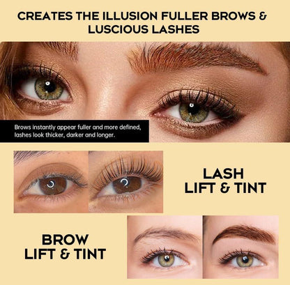 GOLLEE Lash Lift Kit 4 in 1 Brow Lamination Kit – Professionelles Wimpern-Perm-Set für Anfänger und Profis, Lang anhaltende natürliche braune Farbe, 1,33 Fl Oz