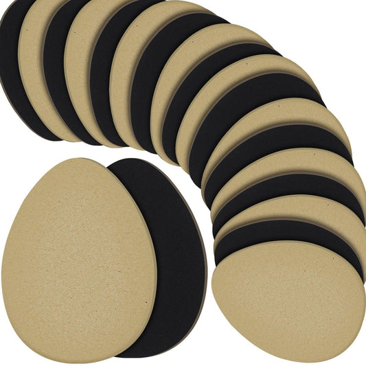 Jecery 36 Stück Wildledersohlen für Tanzschuhe, rutschfeste Schuhpads für die Unterseite von High Heels, selbstklebende Schutzpads für Damen (Beige, Schwarz)