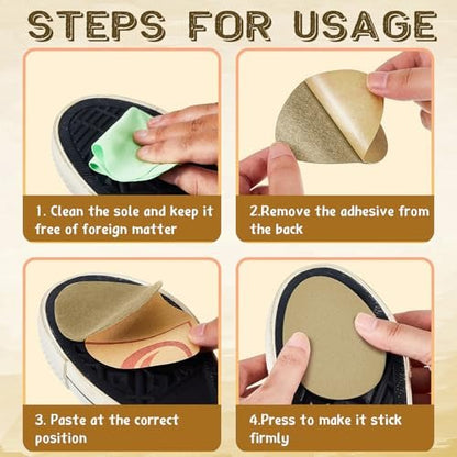 Jecery 36 Stück Wildledersohlen für Tanzschuhe, rutschfeste Schuhpads für die Unterseite von High Heels, selbstklebende Schutzpads für Damen (Beige, Schwarz)