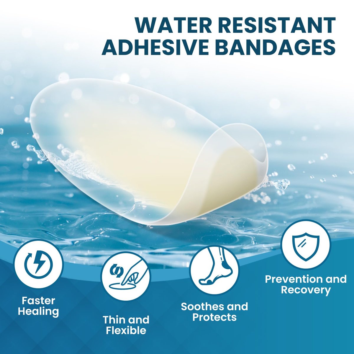 Gel Blasenpflaster – 21 Stück Hydrokolloid-Pflaster für die Füße, Blasenpflaster zur Vorbeugung und Genesung, wasserabweisende Klebepflaster für Ferse, Zehen, tägliche & Reise-Essentials (Sortiert)