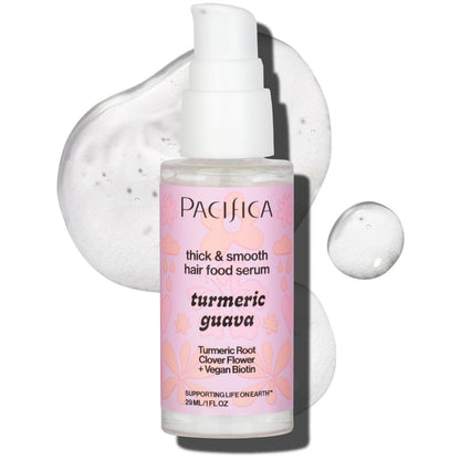 Pacifica Invisible Calming Hair Serum – Frizz-Kontrolle & Haarverdickende Behandlung mit Kurkuma & Guave, Leave-In Kopfhaut Serum mit Peptiden, Biotin & Koffein, 30 ml, Vegan & Tierversuchsfrei