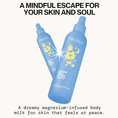 Pacifica Dream Milk Magnesium Spray für Schlaf & Entspannung – Natürlicher Magnesium-Körperspray mit Lavendel, Kamille & ätherischen Ölen, vegan & tierversuchsfrei, Clean Beauty, 240 ml