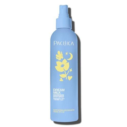Pacifica Dream Milk Magnesium Spray für Schlaf & Entspannung – Natürlicher Magnesium-Körperspray mit Lavendel, Kamille & ätherischen Ölen, vegan & tierversuchsfrei, Clean Beauty, 240 ml