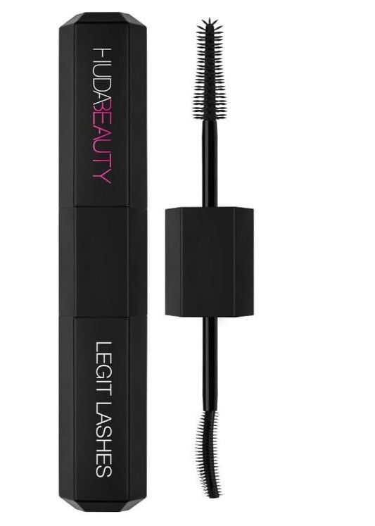 Huda Legit Lasehes Doppelend-Mascara für Volumen und Länge – Very Vanta (Extrem Schwarz) 2 x 8,5 ml