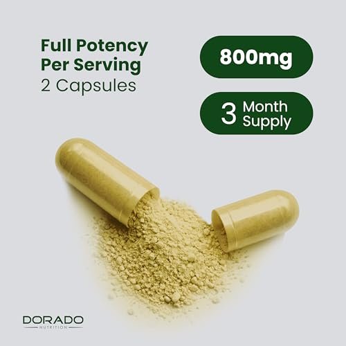 Bio Moringa Kapseln (180 Stück) Reines Bio Moringa Blattpulver - Energie, Haut, Darmunterstützung - Vegan, Laborgeprüft & Nicht-GVO - Hergestellt in den USA