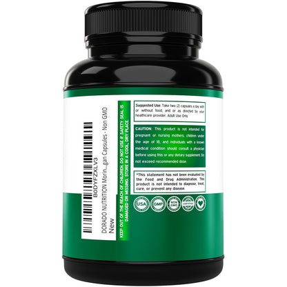 Bio Moringa Kapseln (180 Stück) Reines Bio Moringa Blattpulver - Energie, Haut, Darmunterstützung - Vegan, Laborgeprüft & Nicht-GVO - Hergestellt in den USA