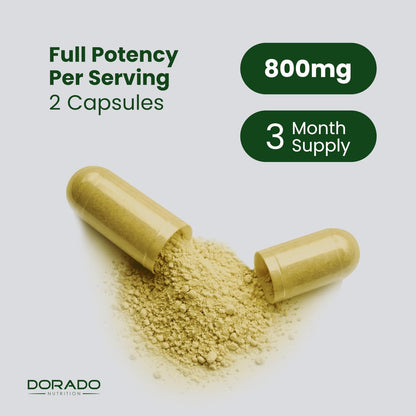 Bio Moringa Kapseln (180 Stück) Reines Bio Moringa Blattpulver - Energie, Haut, Darmunterstützung - Vegan, Laborgeprüft & Nicht-GVO - Hergestellt in den USA