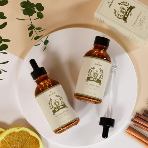 ARVIDSSON Five Guard Essential Oil Blend 4 Fl. Oz (120 ml) – Schutzmischung mit Nelke, Eukalyptus, Zitrone, Zimt und Rosmarin für ein erfrischendes Zuhause