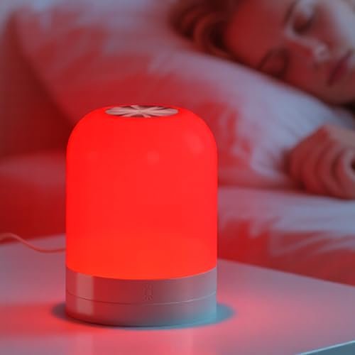 FEWCZZC Rotlichtlampe für Schlaf 670nm Schlafhilfe Lampe Blaulichtblockierung Dimmbar zur Stresslinderung Entspannung Reisen Meditation und Yoga