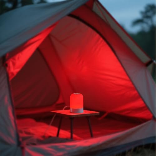 FEWCZZC Rotlichtlampe für Schlaf 670nm Schlafhilfe Lampe Blaulichtblockierung Dimmbar zur Stresslinderung Entspannung Reisen Meditation und Yoga