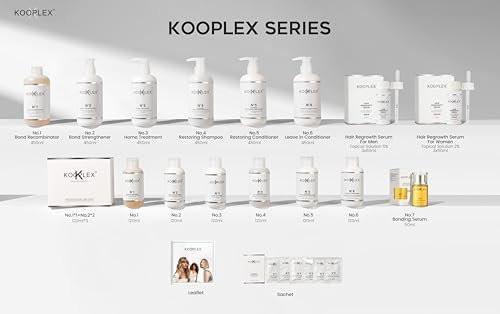 KOOPLEX No.7 Bonding Hair Serum – Leave-In Reparaturbehandlung, Hitzeschutz bis 232°C, Leichte Anti-Frizz-Formel für geschädigtes, coloriertes & lockiges Haar 50 ml