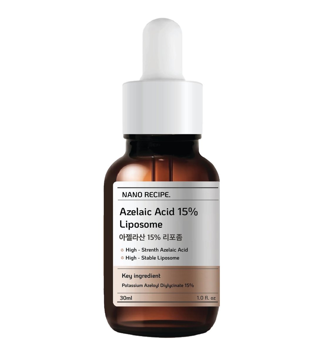 Azelainsäure 15% Konzentriertes Serum – 1-2 Tropfen mit Ihrer Pflege mischen, 30 ml