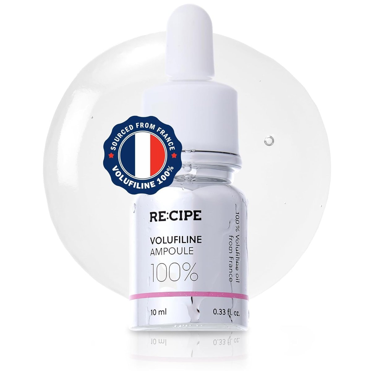RE:CIPE Volufiline 100% Ampulle – Reines Volufiline Serum aus Frankreich von Sederma – DIY Hautpflege Booster für Gesicht & Körper – Feuchtigkeitsspendend & altersmindernd für erhöhte Widerstandskraft (10 ml)