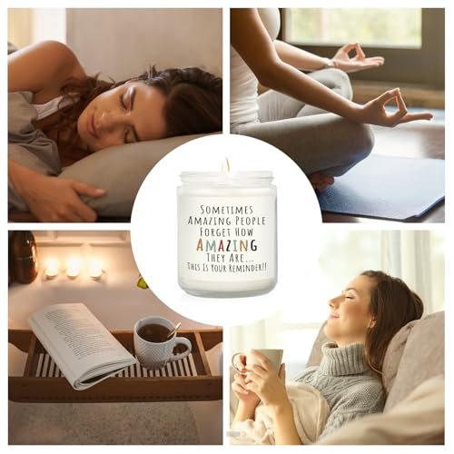 Craftique Geschenke für Frauen, Geburtstagsgeschenke für Frauen – Du bist großartig Kerze – Freundschaft/Dankeschön/Inspirationsgeschenk für Frau, Freundin, Lehrerin, Mama, Freundin, Schwester, beste Freundin – Lavendel