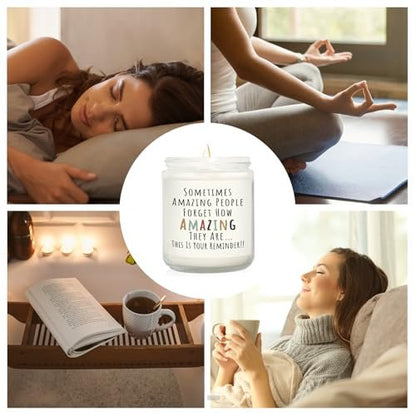 Craftique Geschenke für Frauen, Geburtstagsgeschenke für Frauen – Du bist großartig Kerze – Freundschaft/Dankeschön/Inspirationsgeschenk für Frau, Freundin, Lehrerin, Mama, Freundin, Schwester, beste Freundin – Lavendel