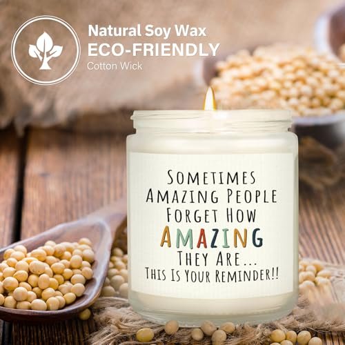 Craftique Geschenke für Frauen, Geburtstagsgeschenke für Frauen – Du bist großartig Kerze – Freundschaft/Dankeschön/Inspirationsgeschenk für Frau, Freundin, Lehrerin, Mama, Freundin, Schwester, beste Freundin – Lavendel