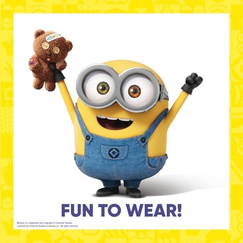Minions Kinderpflaster, 3 verschiedene Größen, 100 Stück | Haften wie Aufkleber, flexible Wundpflaster für kleine Schnitte, Schrammen und Verbrennungen. Tolles Geschenk für Kinder.