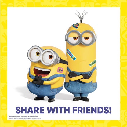 Minions Kinderpflaster, 3 verschiedene Größen, 100 Stück | Haften wie Aufkleber, flexible Wundpflaster für kleine Schnitte, Schrammen und Verbrennungen. Tolles Geschenk für Kinder.