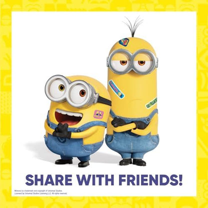 Minions Kinderpflaster, 3 verschiedene Größen, 100 Stück | Haften wie Aufkleber, flexible Wundpflaster für kleine Schnitte, Schrammen und Verbrennungen. Tolles Geschenk für Kinder.