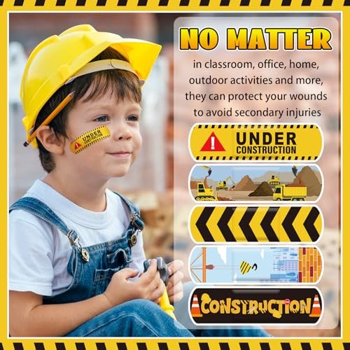 Panelee 120 Pflaster für Kinder – Baustellenfahrzeuge, Monstertrucks, wasserdicht & atmungsaktiv
