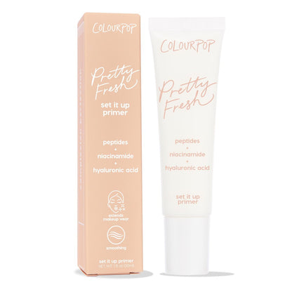 ColourPop Pretty Fresh Airbrush Makeup Primer - Feuchtigkeitsspendender Gel-Creme Primer mit Peptiden, Niacinamid & Hyaluronsäure - Vegan & Tierversuchsfrei - Set It Up (30 ml)