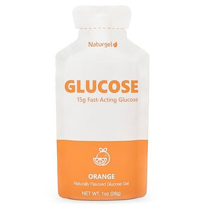 HÜMA CHIA ENERGY GEL Glukose-Flüssiggel, Packung mit 10, Orange – 15 g schnell wirkende flüssige Glukose