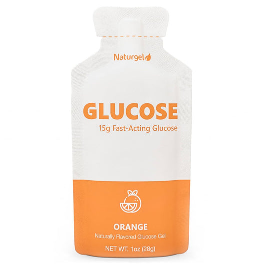HÜMA CHIA ENERGY GEL Glukose-Flüssiggel, Packung mit 10, Orange – 15 g schnell wirkende flüssige Glukose
