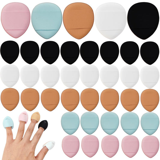 ROYHOO 75-teiliger Finger-Puderpuff Mini Make-up Schwamm – weicher Beauty-Blender für Foundation, Puder, Concealer & mehr