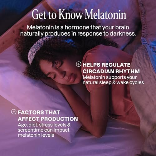 Cliganic Melatonin Gummis (10 mg, 60-Tage-Vorrat) - Schlafhilfe für Erwachsene, Beerengeschmack, Vegan, Nicht-GVO, Koscher, Glutenfrei, Unterstützt den zirkadianen Rhythmus & Fördert erholsame Nächte