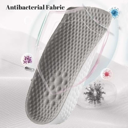 Höhenverstellbare Einlegesohlen für Männer und Frauen - Fußgewölbe-Kontur-Schuhheber, orthopädische Fersenpolster, Gel-Beinlängenausgleicher (Grau, 3 Paare - 1,5 cm / 2,5 cm / 3,5 cm)