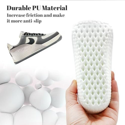 Höhenverstellbare Einlegesohlen für Männer und Frauen - Fußgewölbe-Kontur-Schuhheber, orthopädische Fersenpolster, Gel-Beinlängenausgleicher (Grau, 3 Paare - 1,5 cm / 2,5 cm / 3,5 cm)