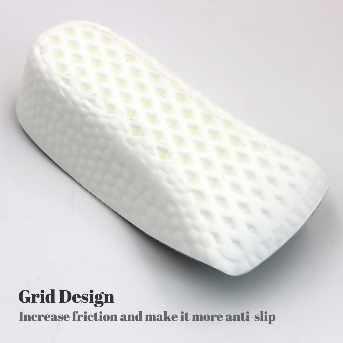 Höhenverstellbare Einlegesohlen für Männer und Frauen - Fußgewölbe-Kontur-Schuhheber, orthopädische Fersenpolster, Gel-Beinlängenausgleicher (Grau, 3 Paare - 1,5 cm / 2,5 cm / 3,5 cm)