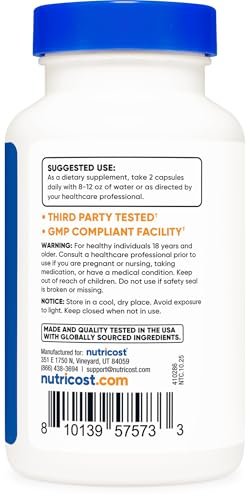 Nutricost Cistanche Tubulosa 500mg pro Portion, 120 Kapseln - Vegan, GVO-frei, 60 Portionen