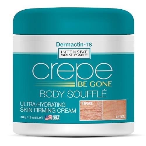 Dermactin Crepe Be Gone Body Souffle Classic – Große 12 Unzen – Ultra-feuchtigkeitsspendende Creme für crepeartige Haut an Hals, Dekolleté, Armen & Beinen