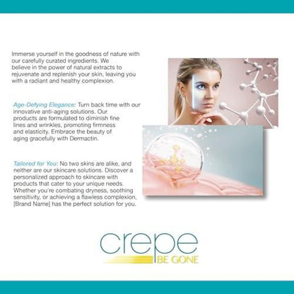 Dermactin Crepe Be Gone Body Souffle Classic – Große 12 Unzen – Ultra-feuchtigkeitsspendende Creme für crepeartige Haut an Hals, Dekolleté, Armen & Beinen