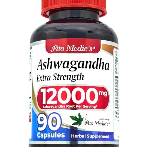 FITO MEDIC'S Lab Ashwagandha Kapseln – 90 Kapseln | Hochwertiges Nahrungsergänzungsmittel