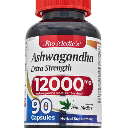 FITO MEDIC'S Lab Ashwagandha Kapseln – 90 Kapseln | Hochwertiges Nahrungsergänzungsmittel