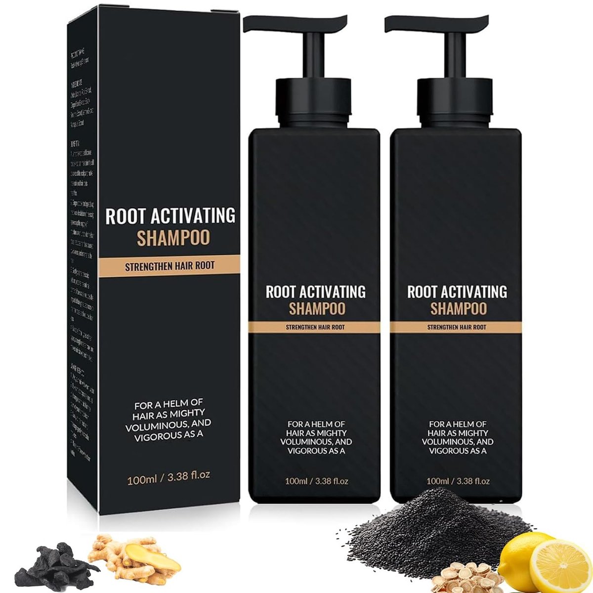 2er-Pack Root Activator Shampoo – Haarwachstum & Anti-Haarausfall für Männer & Frauen