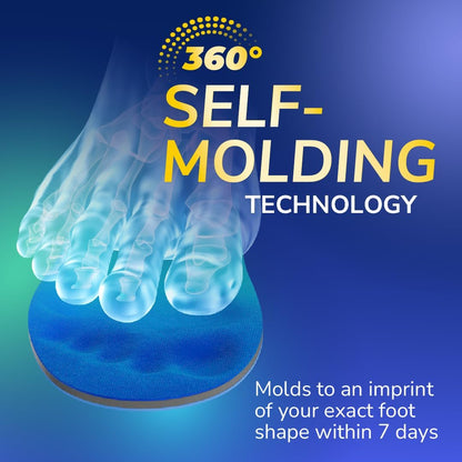 Dr. Scholl's Adapts to You Einlegesohlen für Damen – Selbstformende Schaumstofftechnologie für optimalen Tragekomfort, flexible Fußgewölbestützen, stoßdämpfend, podologisch getestet, Größe 6-10
